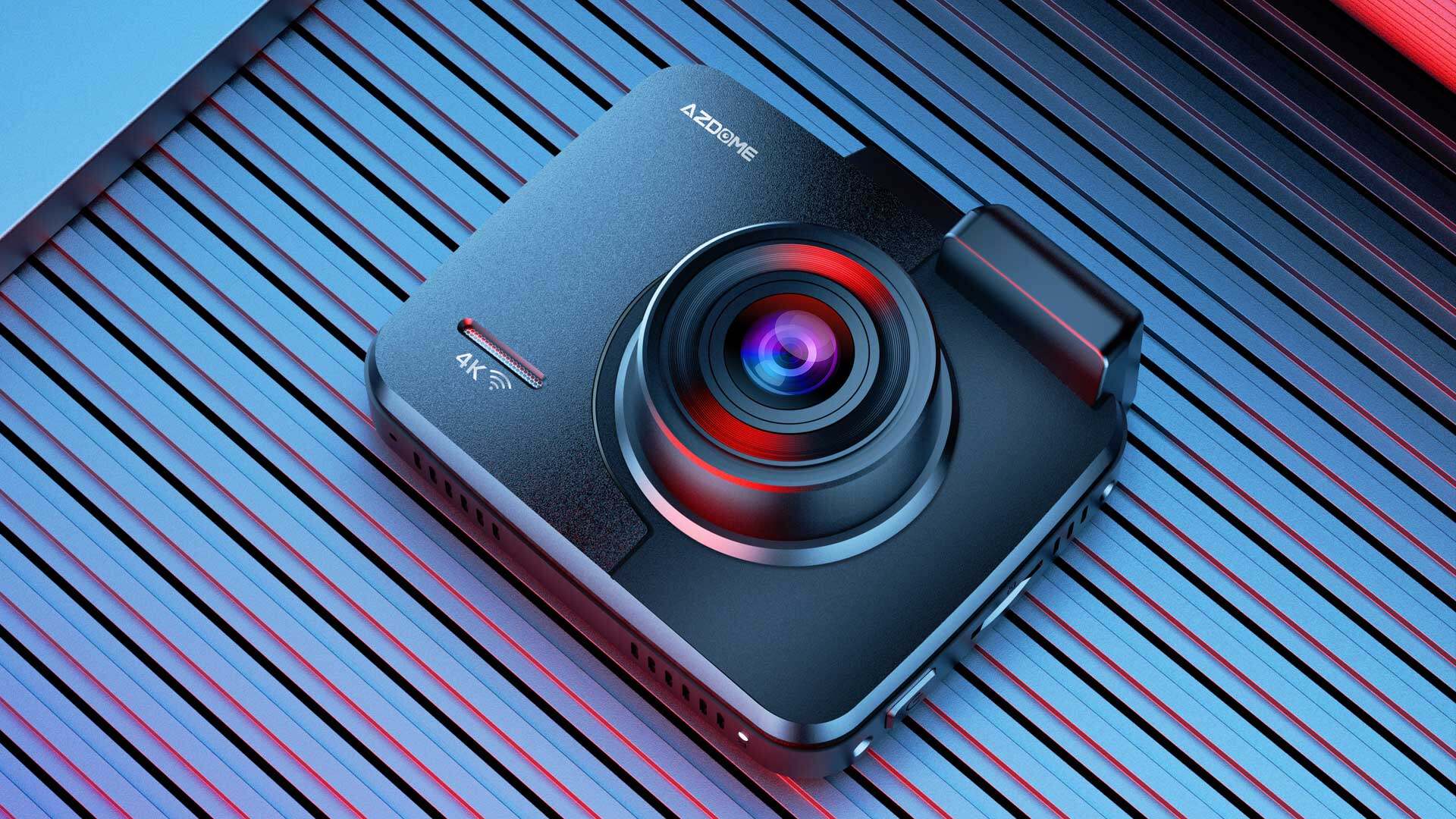 AZDOME GS63H Dash Cam 4K UHD Recording Car Camera Video Recorder DVR Night Vision Dashboard Camera WDR Built-In GPS Wi-Fi G-Sensor Park Monitor Motion Detection Support Dual Cam Rear Back Camera