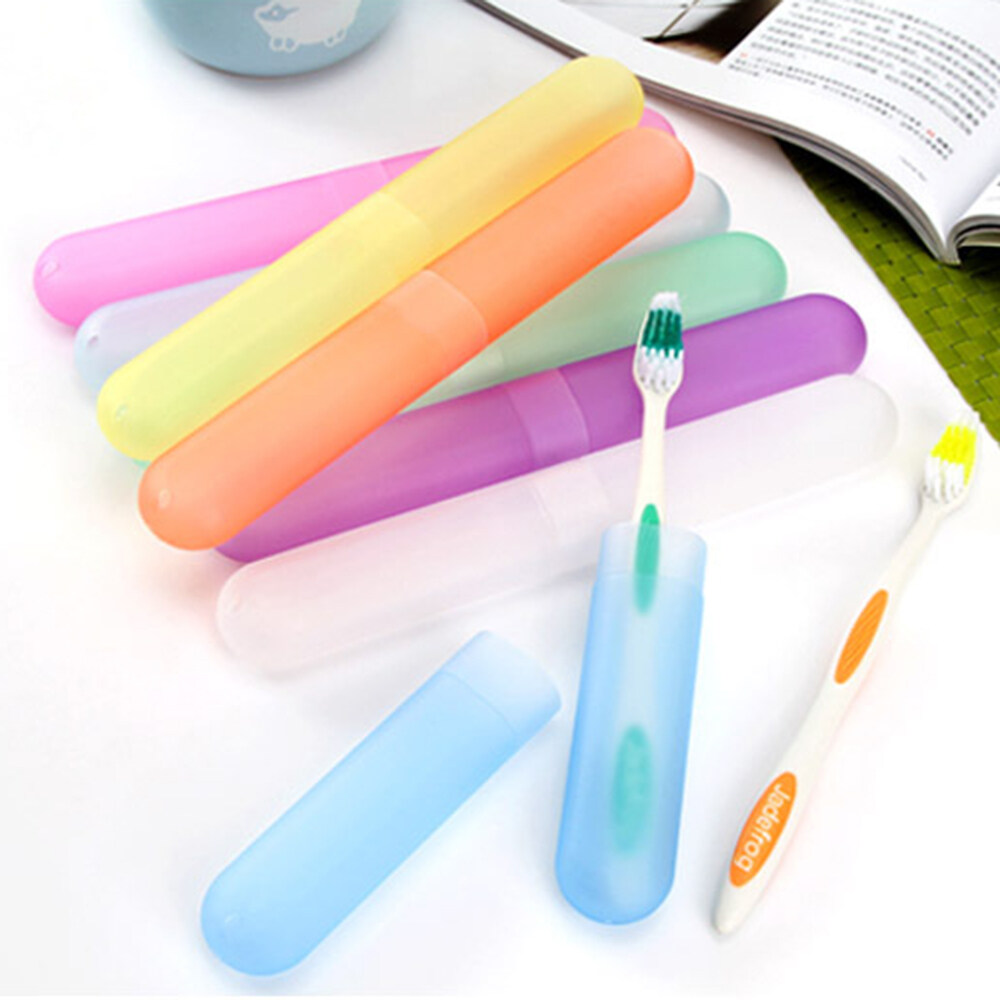 Sunday Alice 3PCS Portable Travel Hiking Camping Toothbrush Protect Holder Case Box Tube Cover Travel Hiking Toothbrush Protect Camping Holder Cover Portable Case Box Tube