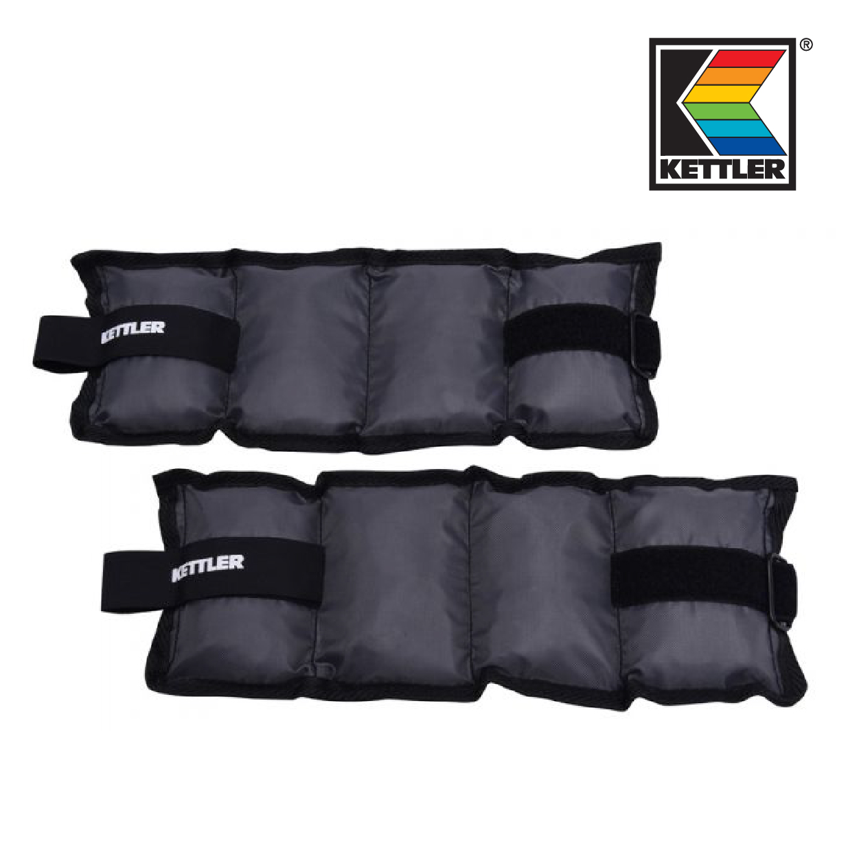 Kettler KAL 413000 Nylon Ankle/Wrist weights (2.5KG/Pair, 1.25 KG each band)