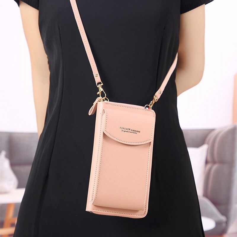【♡Lovely girls house♡】Simple Women's Phone Wallet Sling Bag Fashion Cross Body Bag Handbag Shoulder Bag for Women