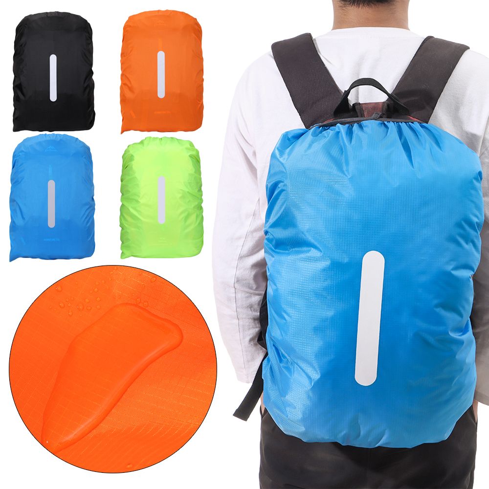 IGTX 20-60L Reflective Rucksack Outdoor Cycling Travel Package Bag Raincoat Backpack Rain Cover Waterproof Fabrics
